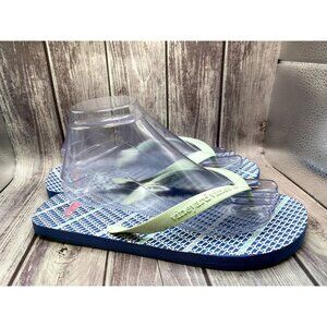 Vineyard Vines Light Blue Whale Flip Flop Sandals Women Size 10